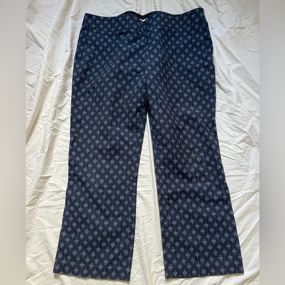 Tory Burch Oliana Wide Leg Cropped Pants SZ 14